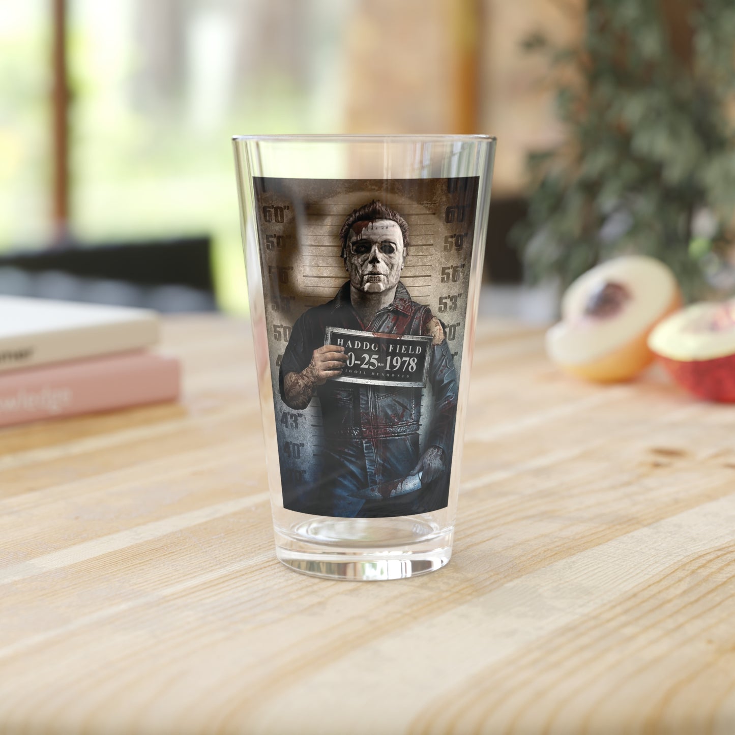 Boogeyman Michael Myers 16oz Pint Glass Horror-Themed Glassware