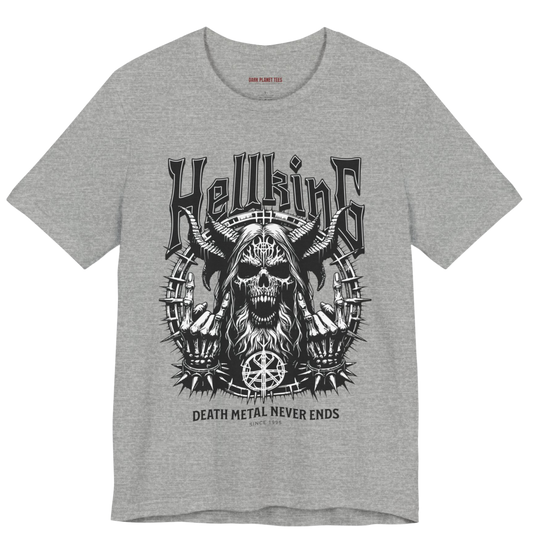 HellKing Heavy Metal Never Dies Bella + Canvas 3001 Premium T-Shirt