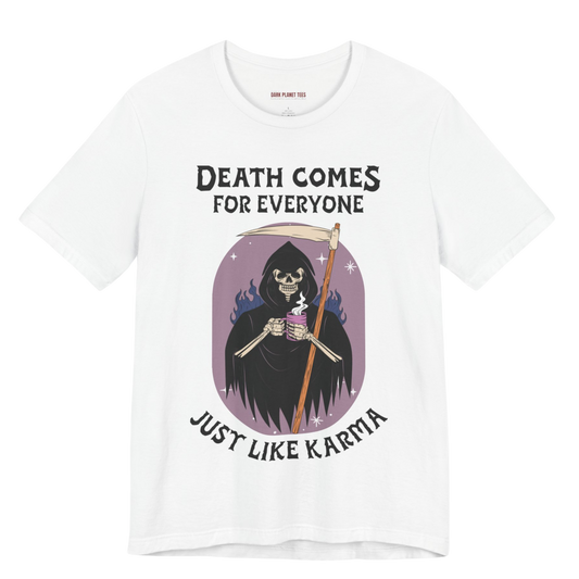 Death & Karma: Bella + Canvas 3001 Graphic Tee