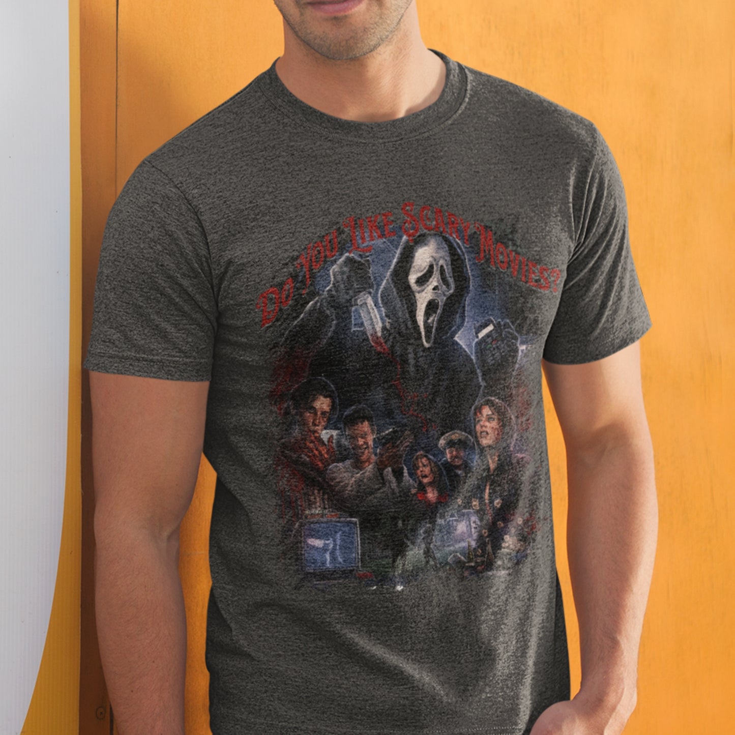 Do You Like Scary Movies Premium Horror Graphic Tee - Bella+Canvas 3001