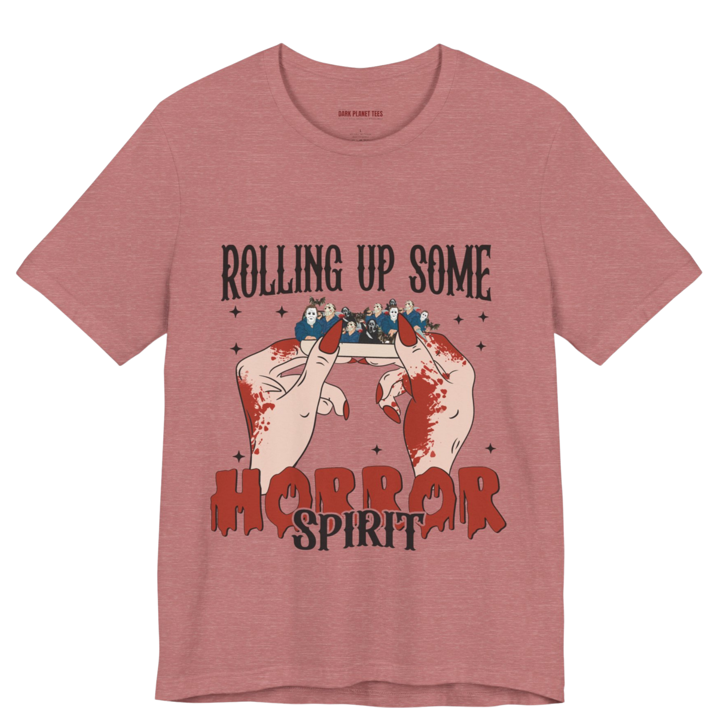 Rolling Up Some Horror Spirit T-Shirt Perfect for Horror Fans