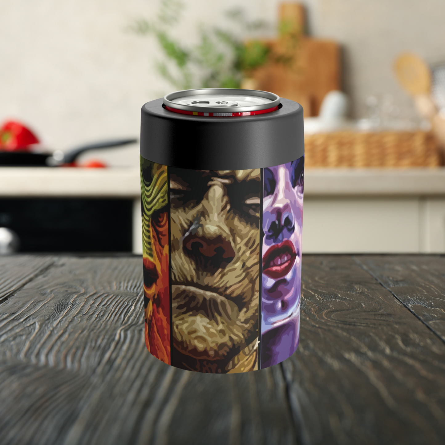 The Original Classic Monster Mash-up 12oz Can Holder Keep Your Drinks Cool with Timeless Horror Icons