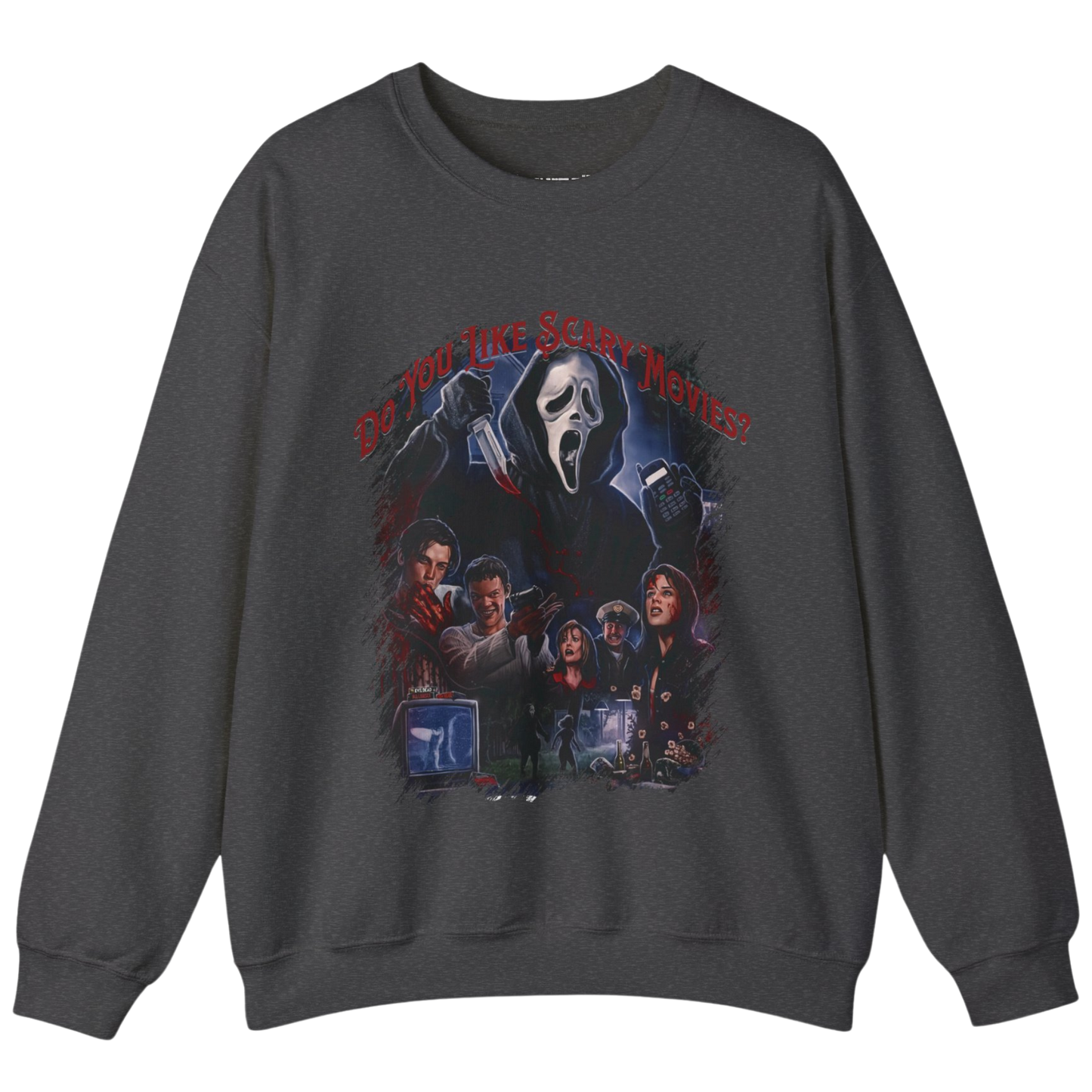 Do You Like Scary Movies? Unisex Heavy Blend™ Crewneck Sweatshirt