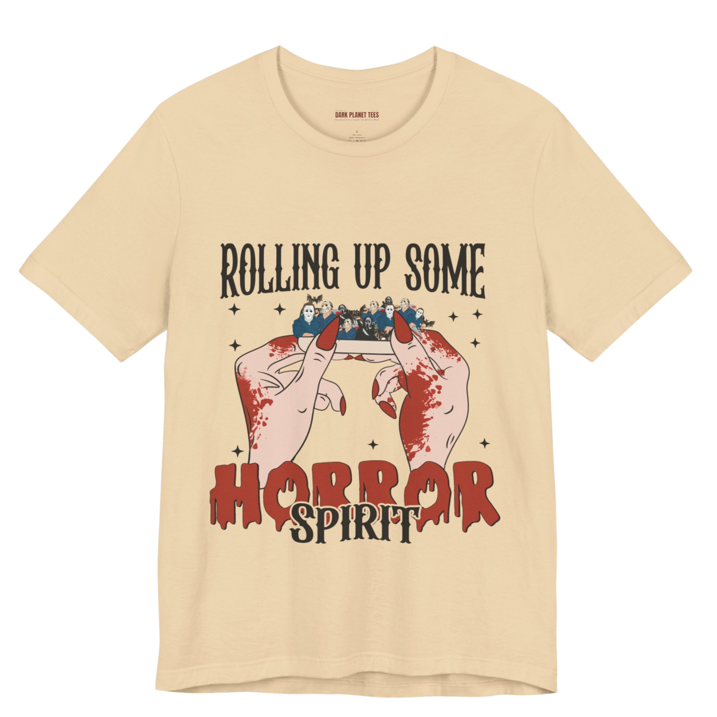 Rolling Up Some Horror Spirit T-Shirt Perfect for Horror Fans