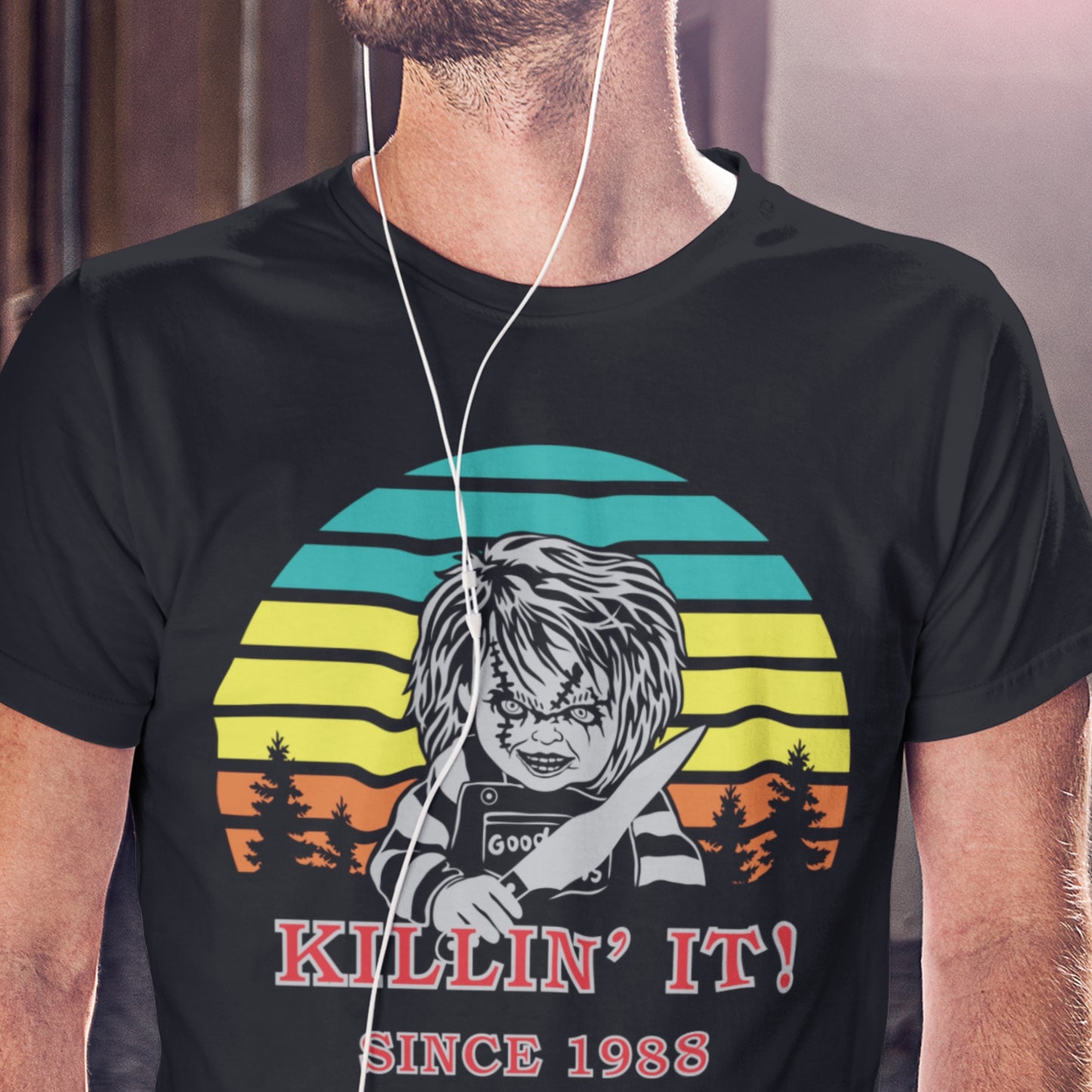 Chucky Killing it Since 1988 Graphic T-Shirt Bella + Canvas 3001