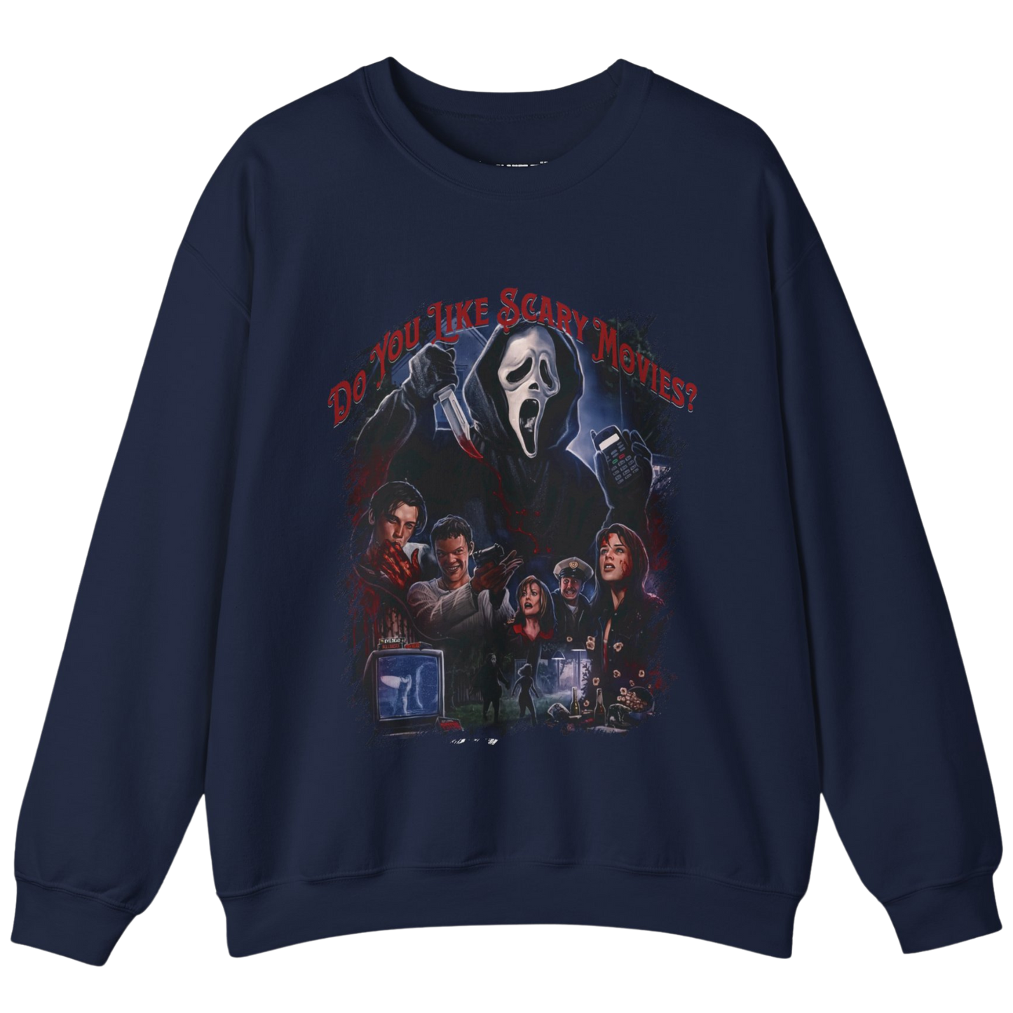 Do You Like Scary Movies? Unisex Heavy Blend™ Crewneck Sweatshirt