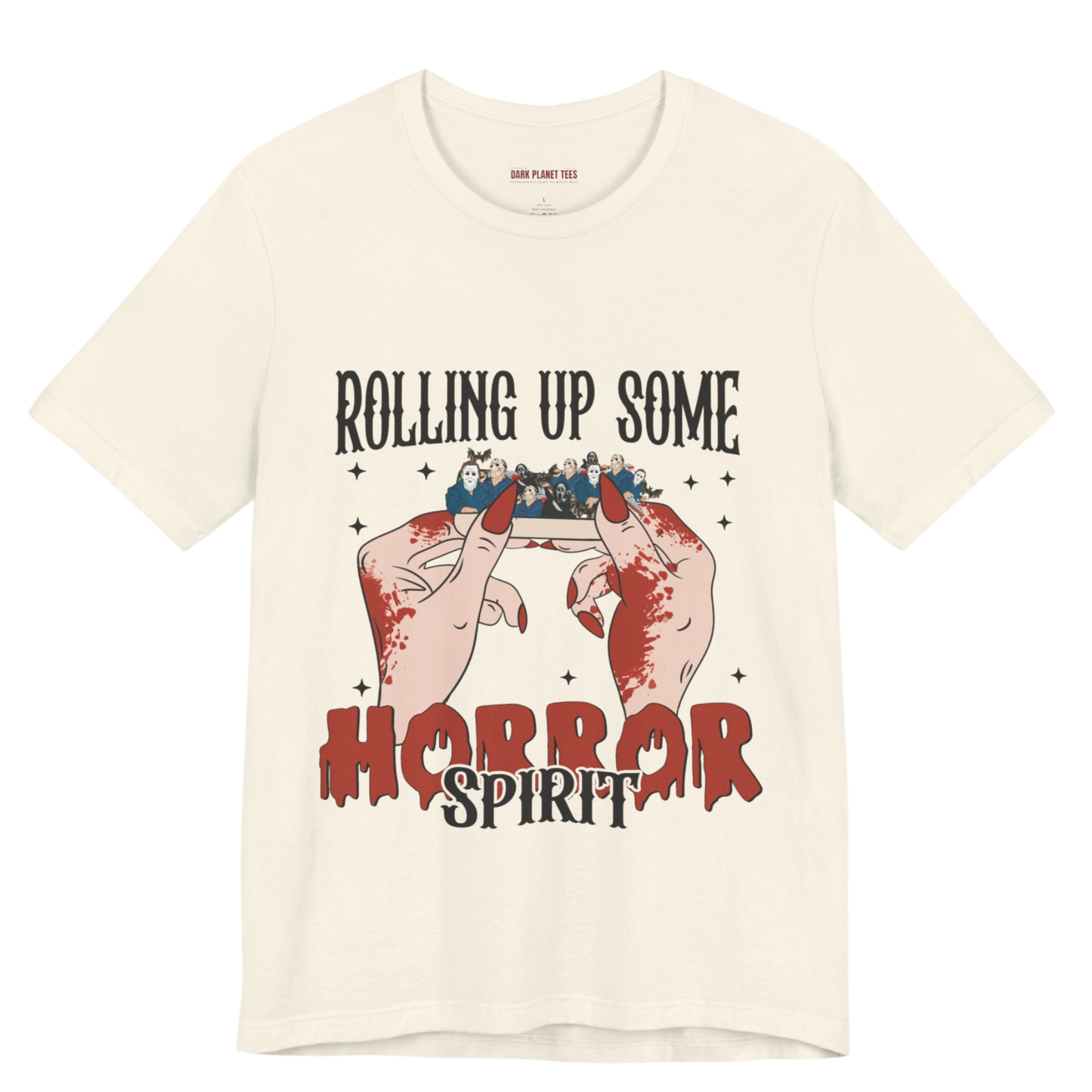 Rolling Up Some Horror Spirit T-Shirt Perfect for Horror Fans