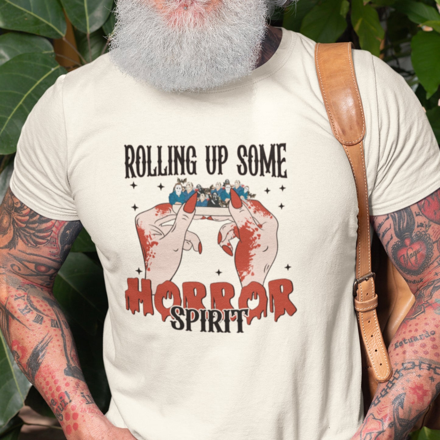 Rolling Up Some Horror Spirit T-Shirt Perfect for Horror Fans