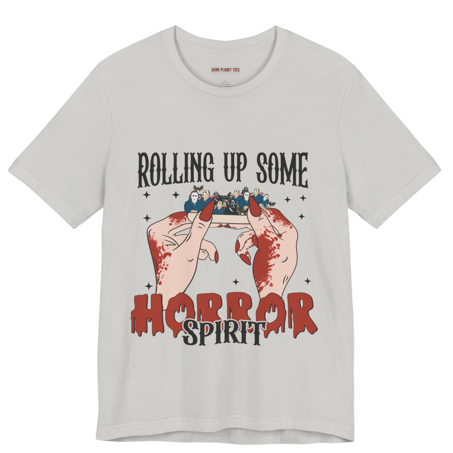 Rolling Up Some Horror Spirit T-Shirt Perfect for Horror Fans