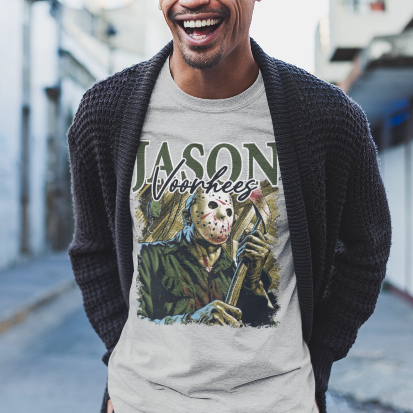 Premium Jason Voorhees Slasher Tee for Horror Enthusiasts