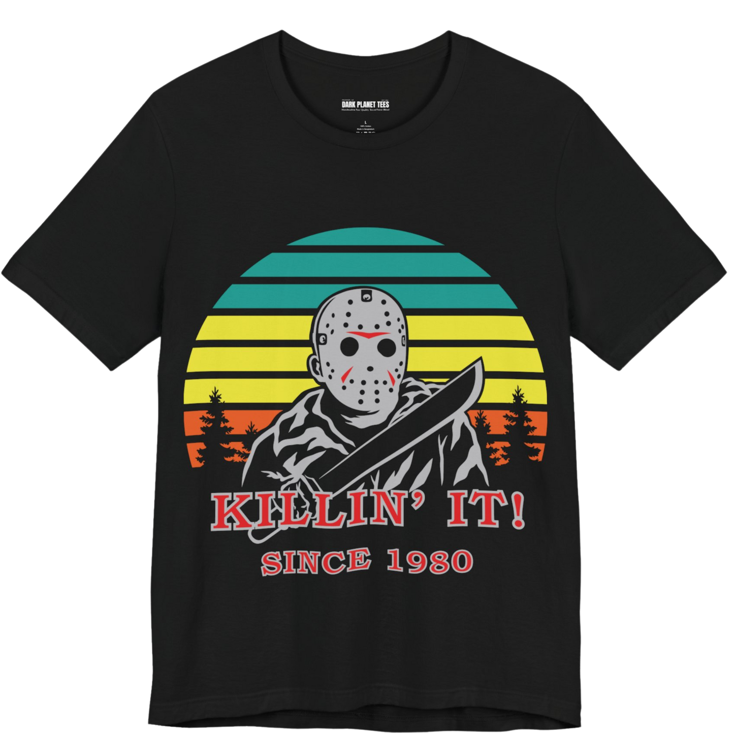 Jason Voorhees Killing it Since 1980 Graphic T-Shirt Bella + Canvas 3001