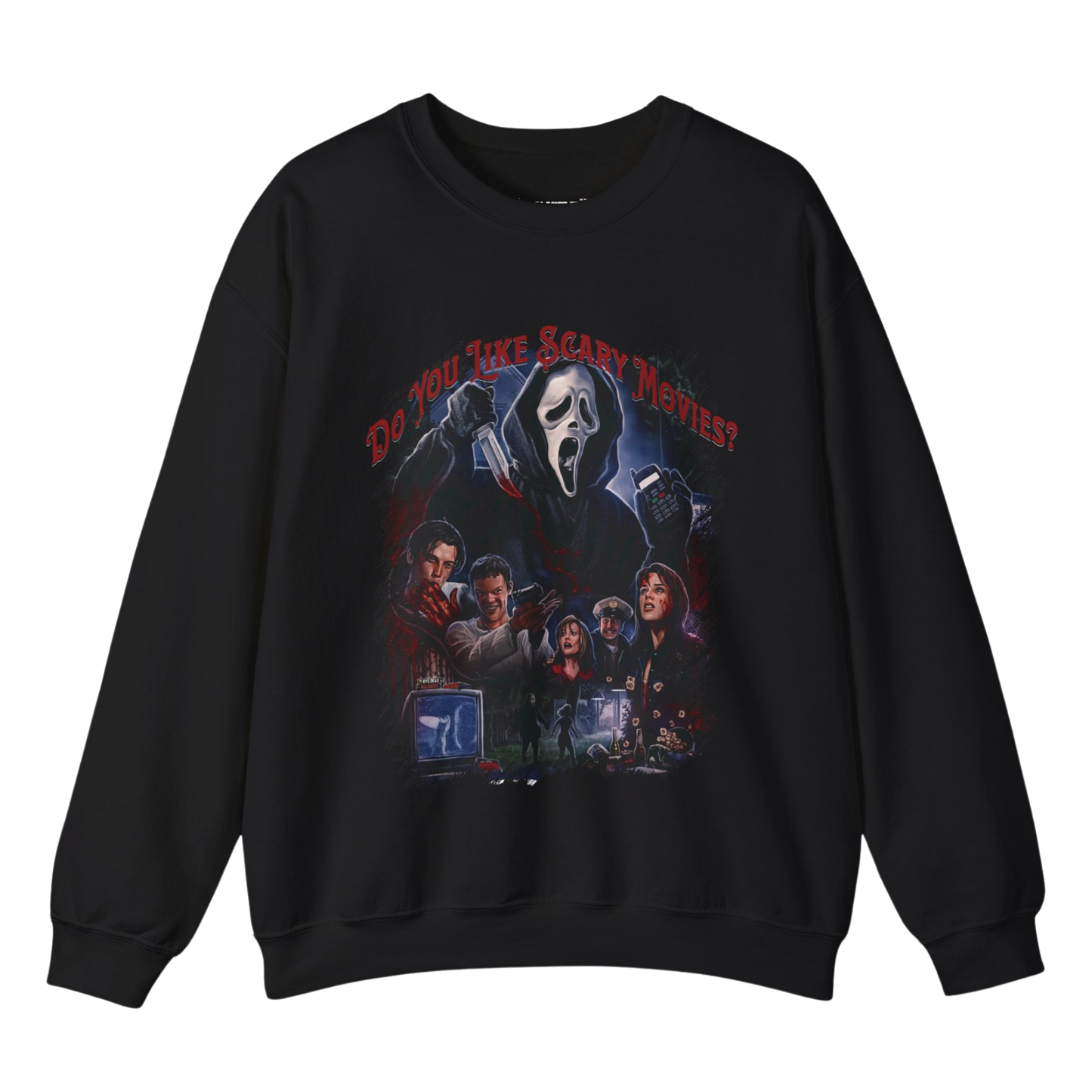 Do You Like Scary Movies? Unisex Heavy Blend™ Crewneck Sweatshirt