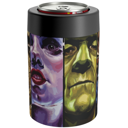 The Original Classic Monster Mash-up 12oz Can Holder Keep Your Drinks Cool with Timeless Horror Icons