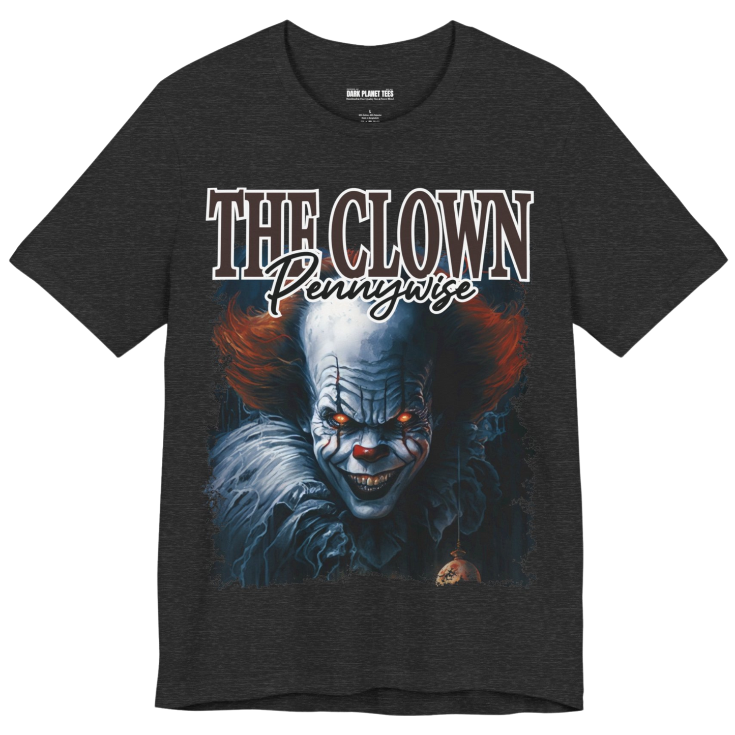 Iconic Pennywise Graphic T-Shirt for Horror Enthusiasts