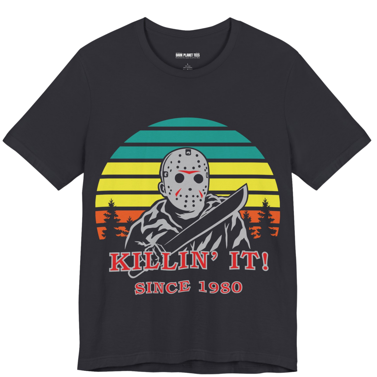 Jason Voorhees Killing it Since 1980 Graphic T-Shirt Bella + Canvas 3001