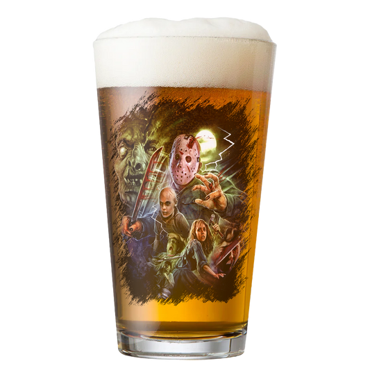 Friday the 13th Part IV 16oz Pint Glass Horror-Themed Glassware