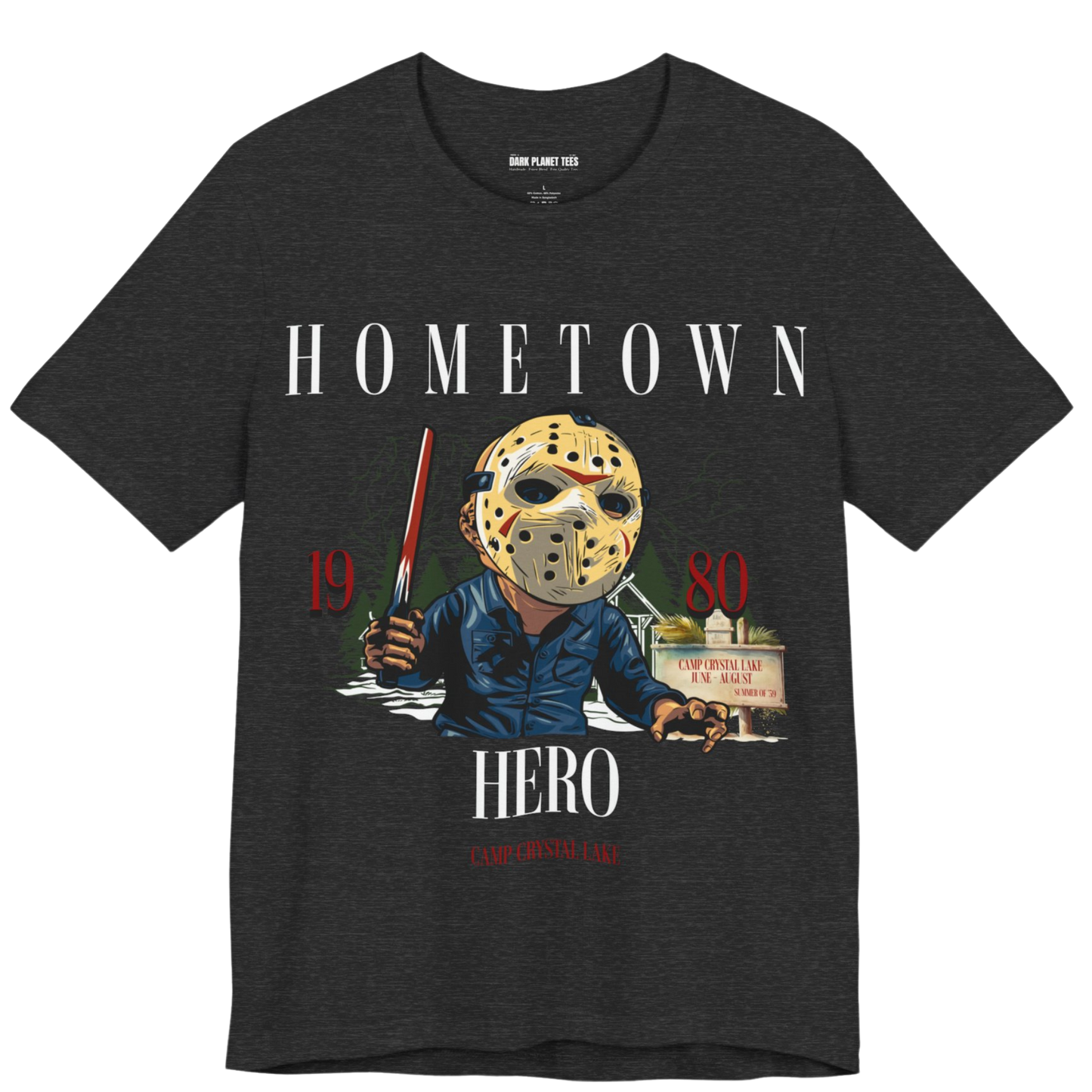 1980 Home Town Hero Bella + Canvas 3001 Premium T-Shirt