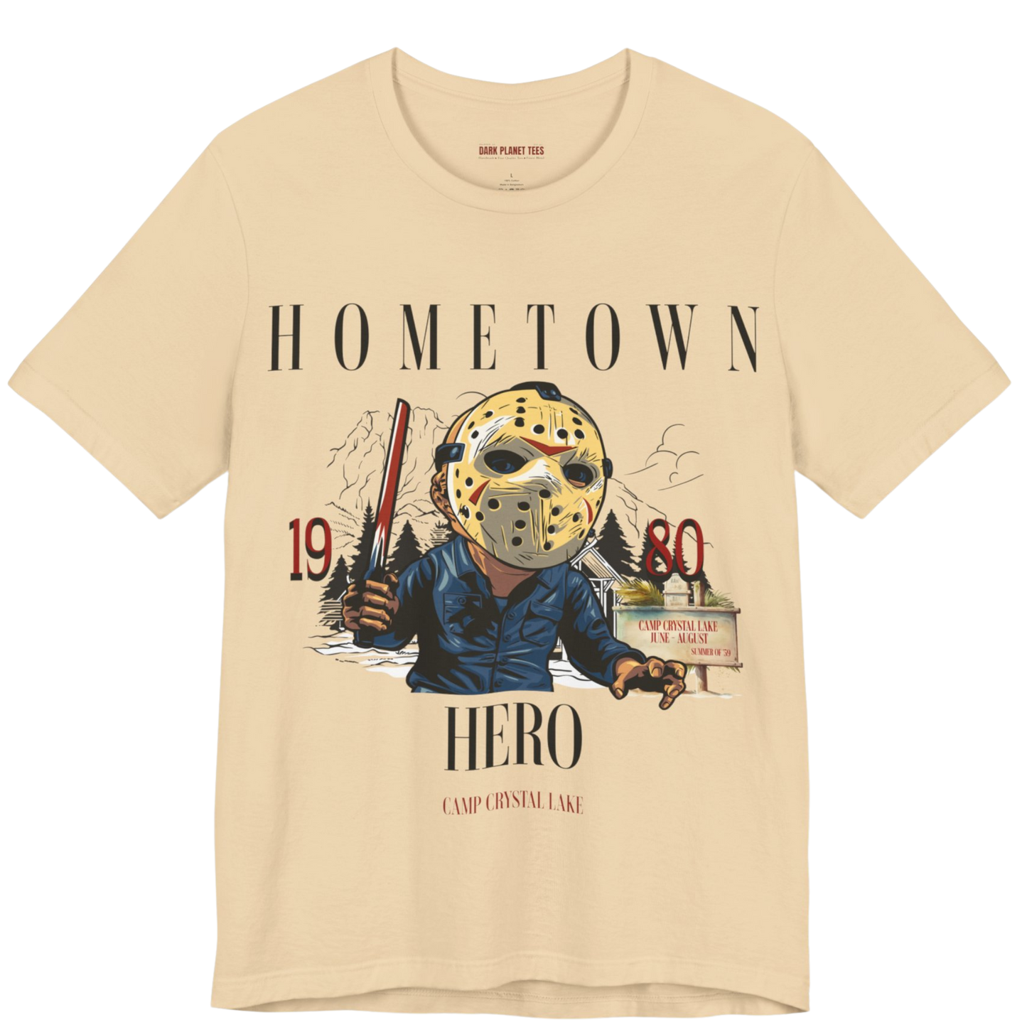 1980 Home Town Hero Bella + Canvas 3001 Premium T-Shirt