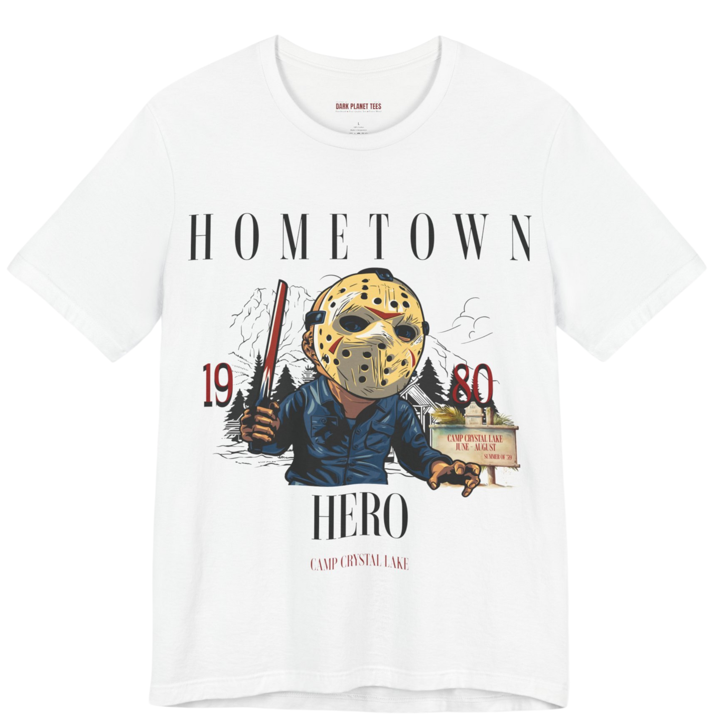 1980 Home Town Hero Bella + Canvas 3001 Premium T-Shirt