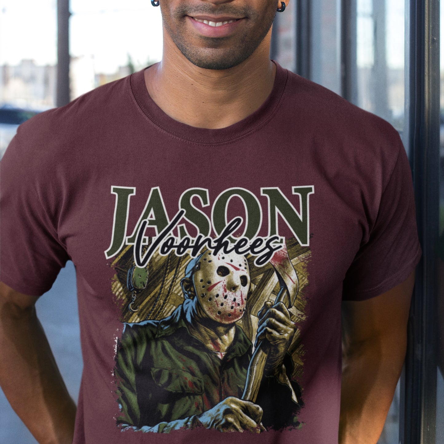 Premium Jason Voorhees Slasher Tee for Horror Enthusiasts