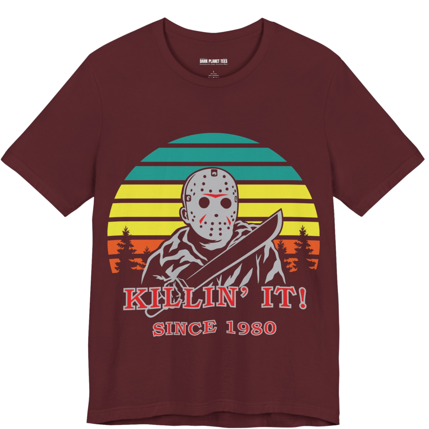 Jason Voorhees Killing it Since 1980 Graphic T-Shirt Bella + Canvas 3001