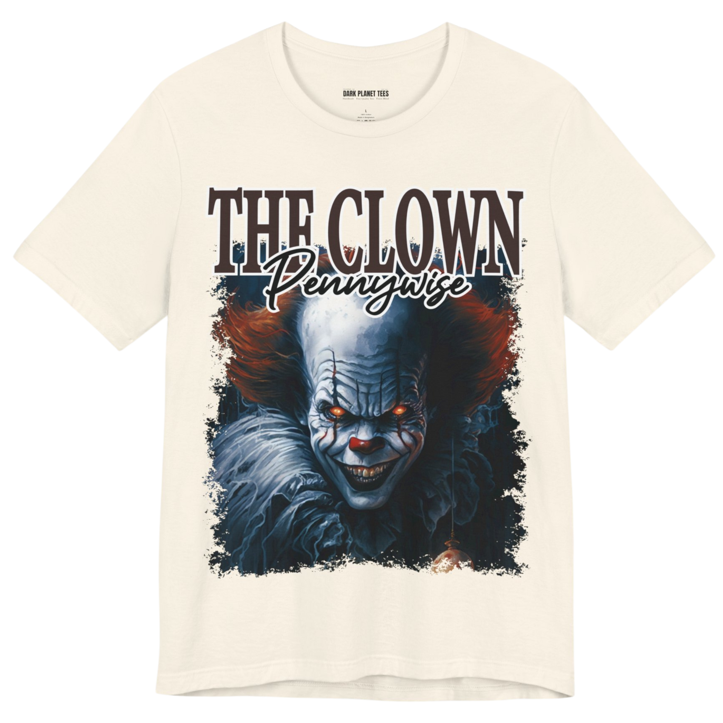 Iconic Pennywise Graphic T-Shirt for Horror Enthusiasts