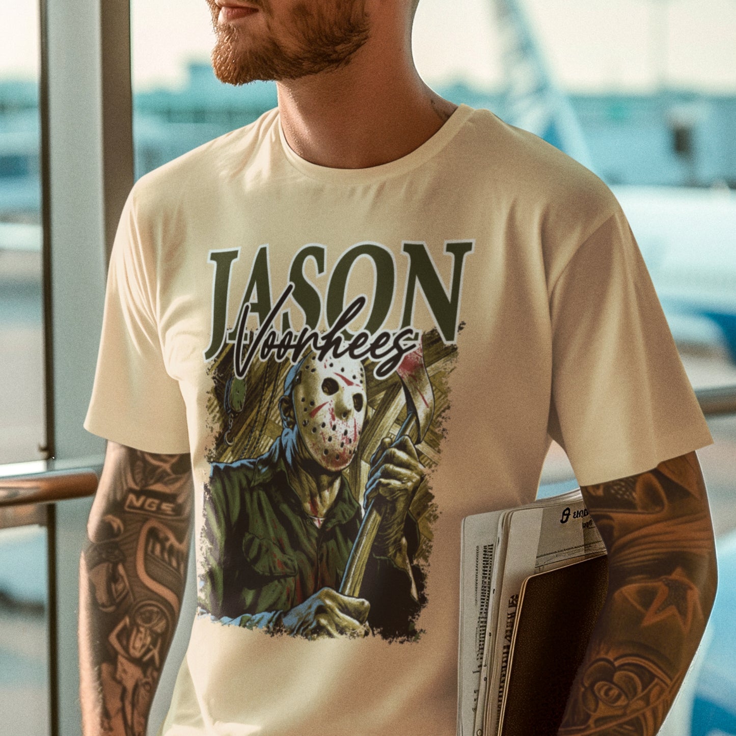 Premium Jason Voorhees Slasher Tee for Horror Enthusiasts