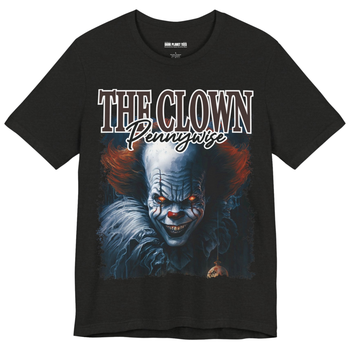 Iconic Pennywise Graphic T-Shirt for Horror Enthusiasts