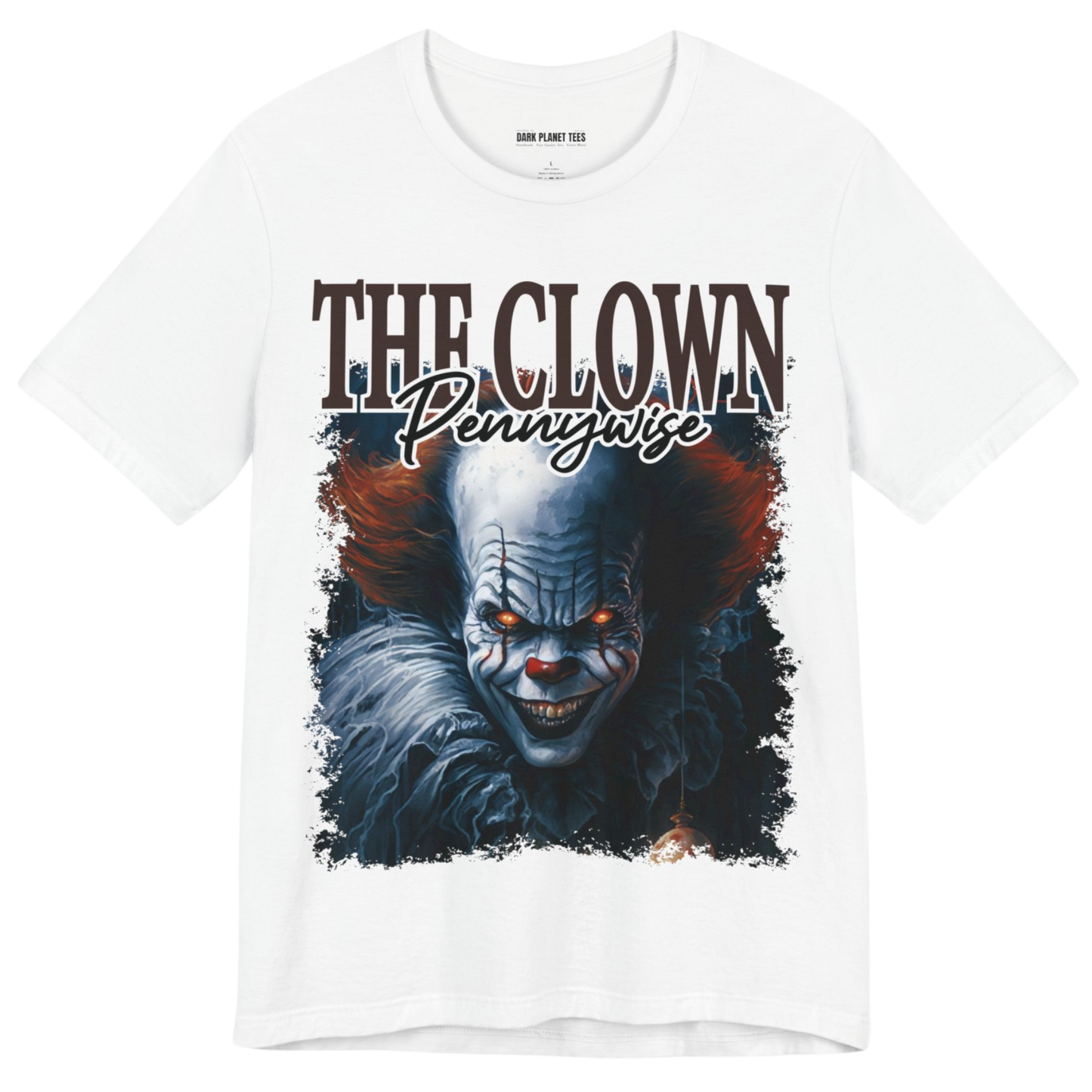 Iconic Pennywise Graphic T-Shirt for Horror Enthusiasts