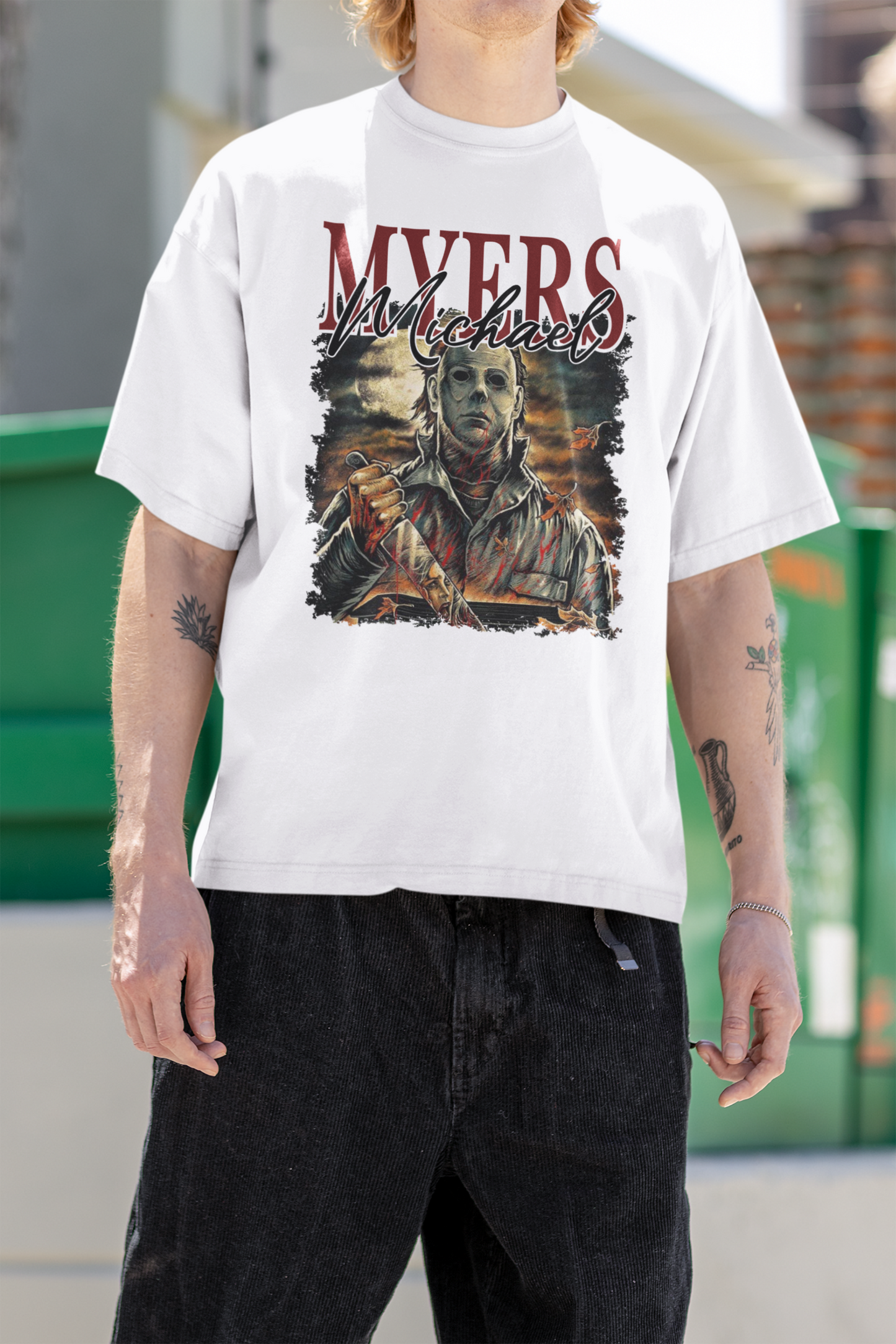 Premium Michael Myers Graphic T-Shirt for Horror Fans