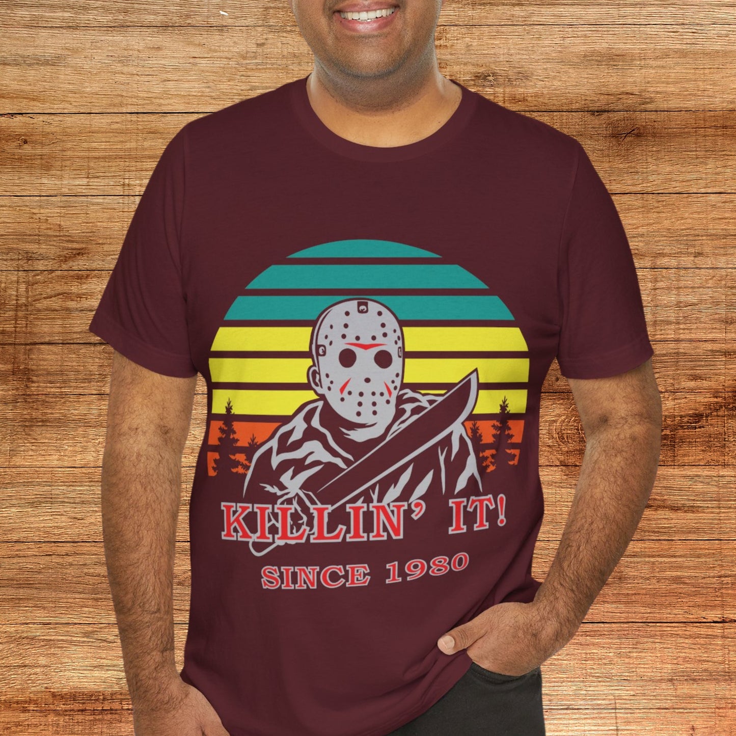 Jason Voorhees Killing it Since 1980 Graphic T-Shirt Bella + Canvas 3001