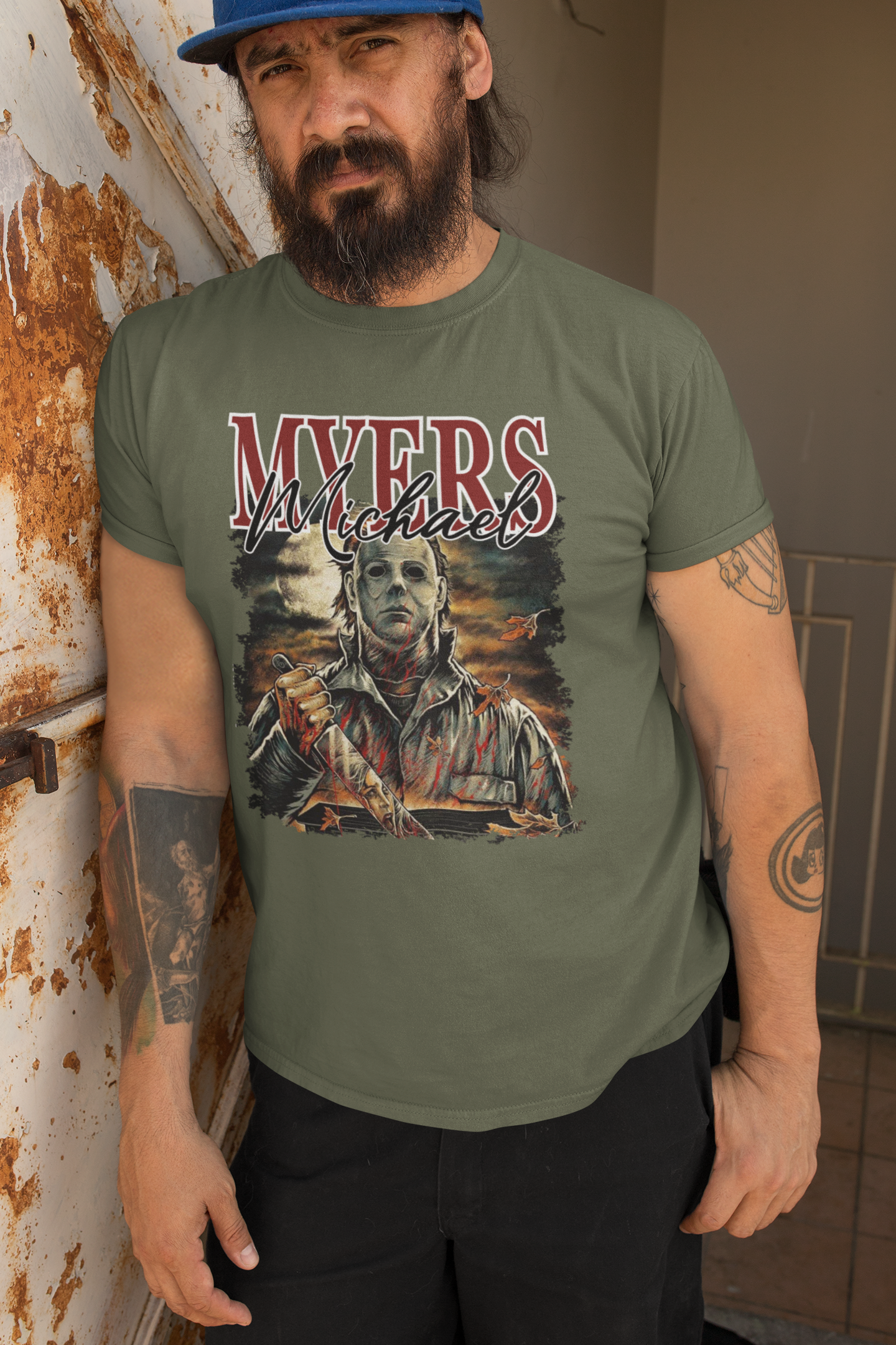 Premium Michael Myers Graphic T-Shirt for Horror Fans